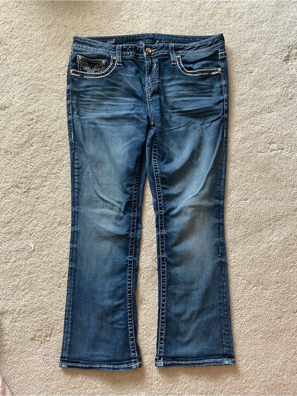 Vigoss Dark Blue Bootcut Jeans